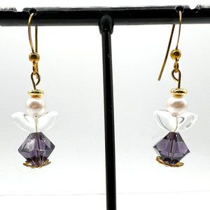 Beaded Angel Stack Earrings